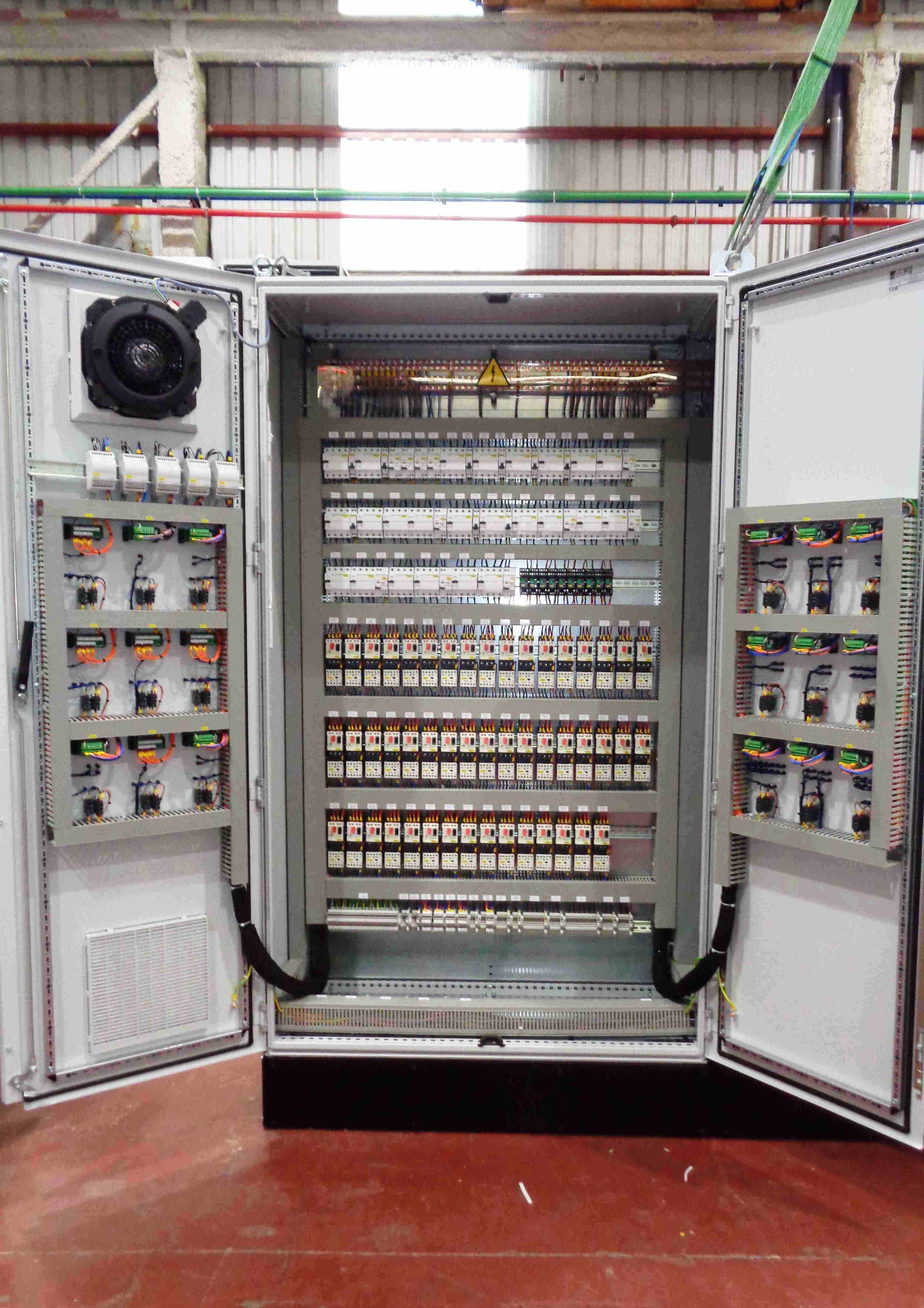 Instalación eléctrica para equipos de refrigeración industrial